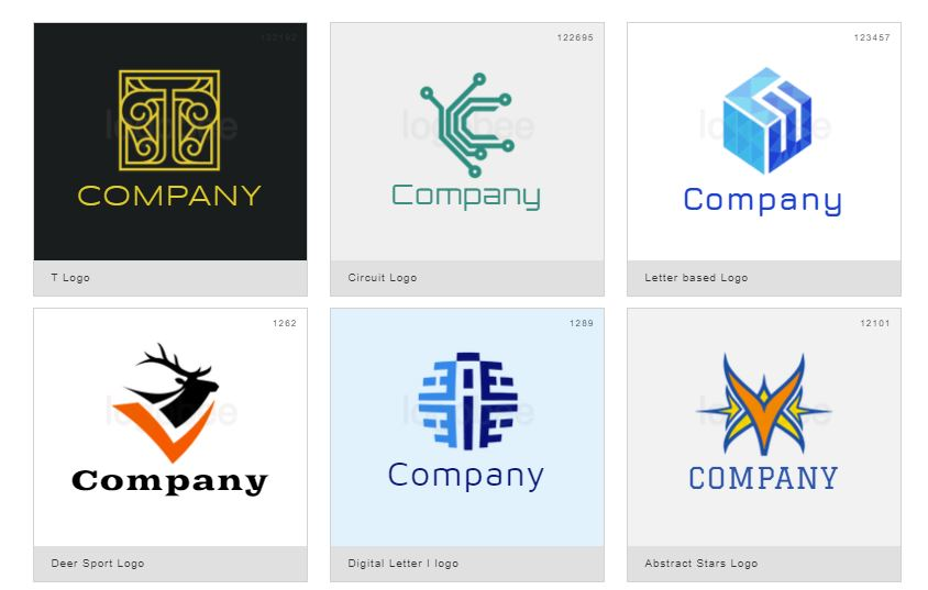 screenshot of LogoBee Logo Maker